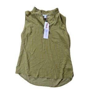 NWT Carolina Belle Neon Green Tank Top SIze Large